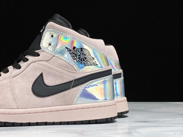 1 (W) Powder Jordan Iridescent Mid Air BQ6472-602 Dirty 0614